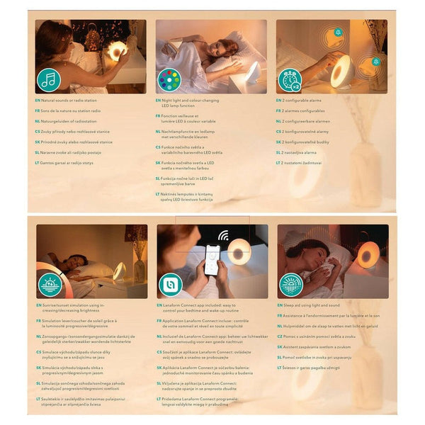 Lanaform Wake-up Light WL-100C lichtwekker-Wake-up light-LAN11364-Shopvoorgezondheid