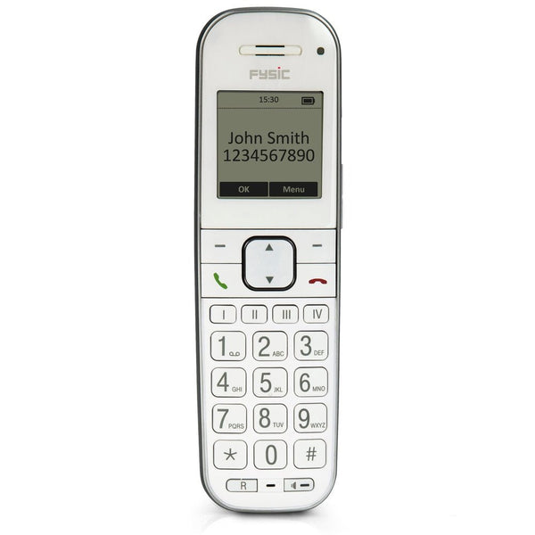 Fysic FX-9000 Senioren DECT telefoon met grote toetsen met 1 handset wit Fysic Seniorentelefoon Shopvoorgezondheid