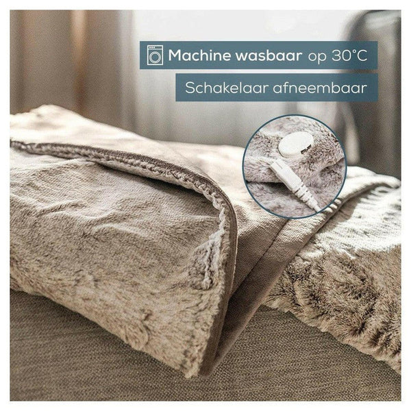 Beurer HD 150 XXL Nordic Elektrisch deken 200x150 cm Taupe-Warmtedeken-BEUHK150NC-Shopvoorgezondheid