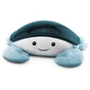 ZAZU Cody Krab knuffelprojector blauw wit met glimlachend gezicht