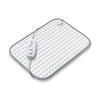 Wit Sanitas warmtekussen XL 44x33 cm met afneembare schakelaar en grijze rand