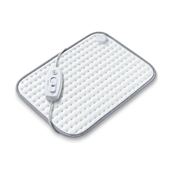 Wit Sanitas warmtekussen XL 44x33 cm met afneembare schakelaar en grijze rand