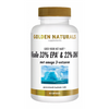 Golden Naturals visolie 33% EPA en 22% DHA in witte fles met gouden dop, 60 capsules