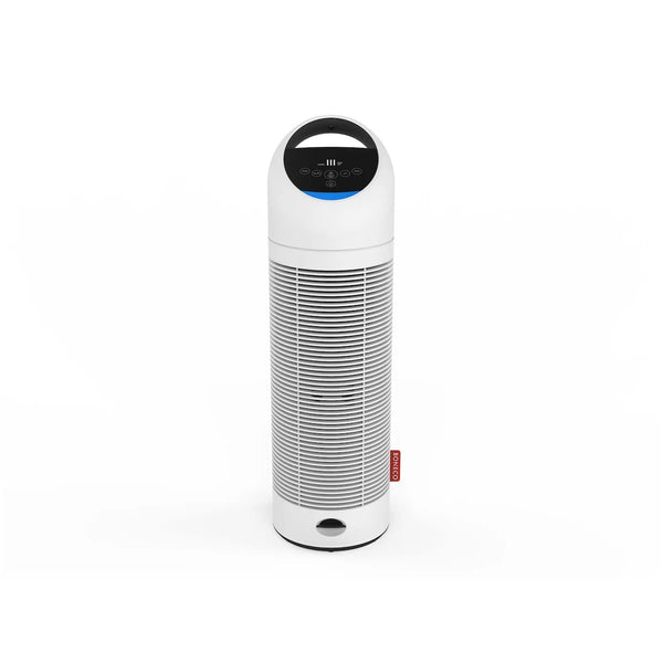Boneco P370 luchtreiniger wit met bedieningspaneel en blauwe indicator