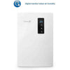 Close-up Clean Air Optima CA-703 witte luchtontvochtiger met digitaal vochtigheidsmonitor