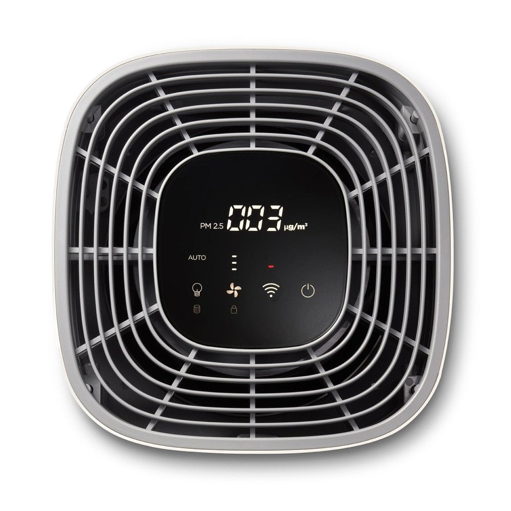 Bovenaanzicht Clean Air Optima CA-507 Smart met digitaal display en auto-modus
