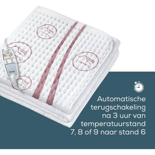 Beurer UB 90 Elektrische Onderdeken 150x80 cm wit | 2e kansje Beurer Warmtedeken Shopvoorgezondheid