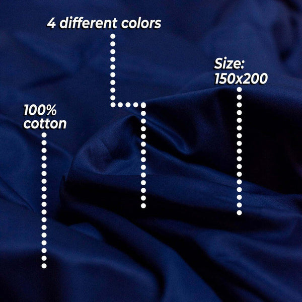 Polar Night katoenen dekbedovertrek 150x200 cm Polar Night dekbedovertrek Shopvoorgezondheid