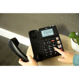 Fysic FX3960 seniorentelefoon zwart met grote toetsen, foto-toetsen en verlicht scherm