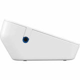 Zijprofiel witte A&D UA-651SL bloeddrukmeter met matte afwerking