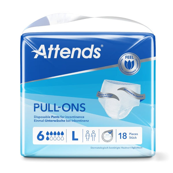 Attends Pull-Ons 6 - incontinentie broekjes - voor matige tot zware incontinentie - maat L - Shopvoorgezondheid