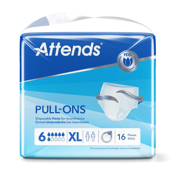 Attends Pull-Ons 6 - incontinentie broekjes - voor matige tot zware incontinentie - maat xL - Shopvoorgezondheid