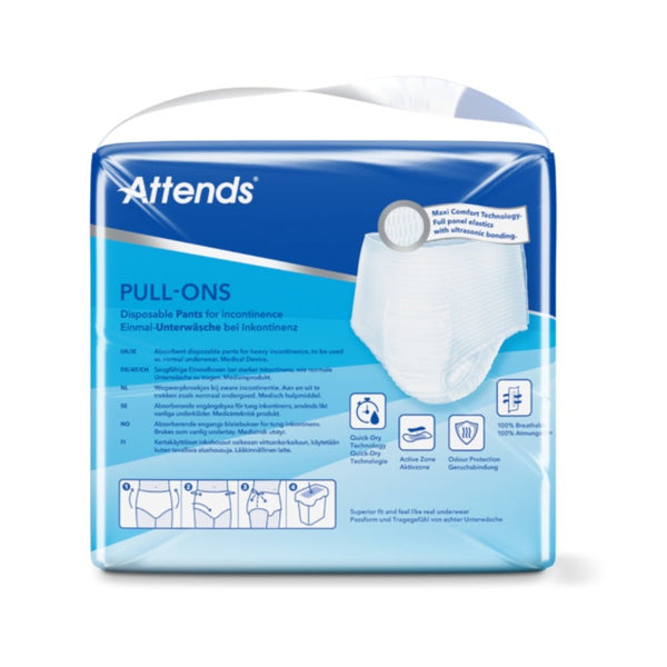 Attends Pull Ons 8 incontinentiemateriaal - verpakking achterkant - ATT207383-Shopvoorgezondheid