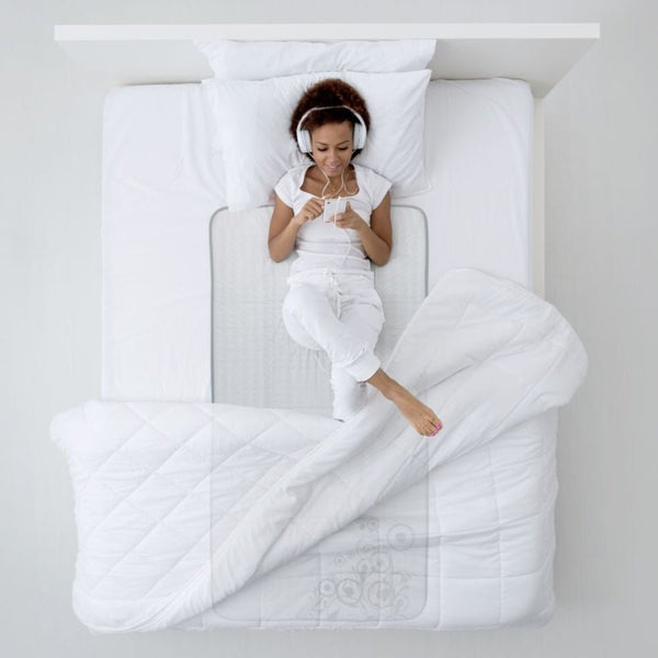Elektrische deken als onderdeken op het bed voor extra warmte