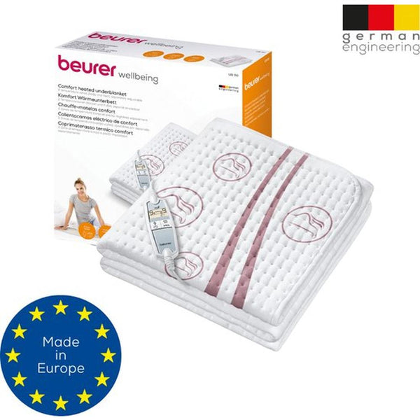 Beurer UB 90 Elektrische Onderdeken 150x80 cm wit | 2e kansje Beurer Warmtedeken Shopvoorgezondheid