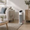 Boneco P370 witte luchtreiniger met HEPA-filter en UV-C lamp in woonkamer