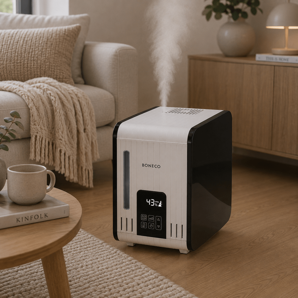 Boneco S450 stoombevochtiger met display en neveluitstoot