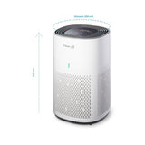 Afmetingen Clean Air Optima CA-505 luchtreiniger: 220x375 mm in wit