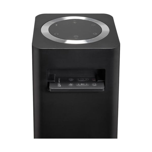 Clean Air Optima CA-904 ventilatorkachel zwart met afstandsbediening en bedieningsring