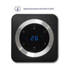 Close-up digitale thermostaat Clean Air Optima zwart LED display 26 graden