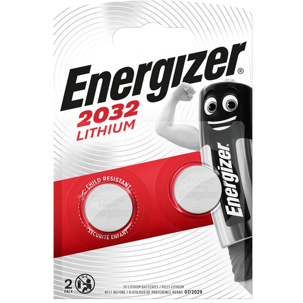 Energizer Batterij CR2032 lithium 3V 2 Energizer Batterijen Shopvoorgezondheid
