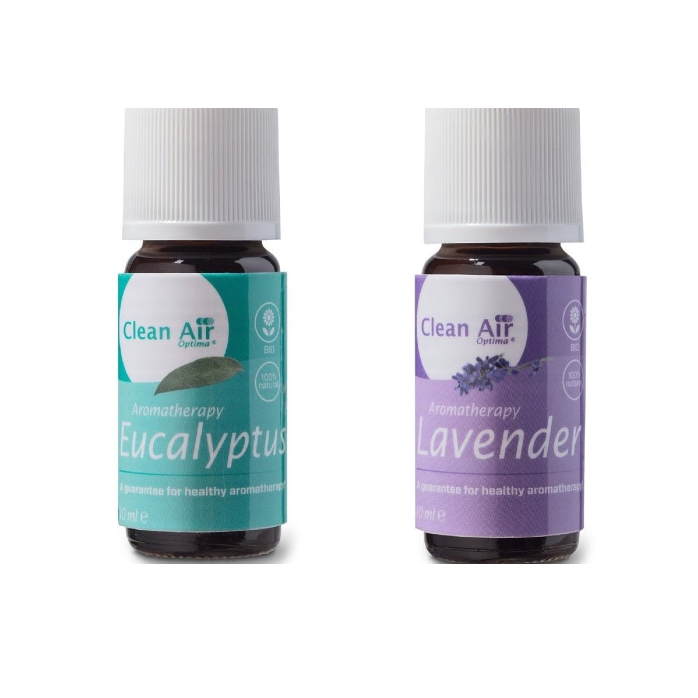 Set aromatherapie etherische oliën eucalyptus en lavendel van Clean Air Optima
