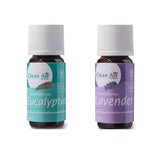 Set aromatherapie etherische oliën eucalyptus en lavendel van Clean Air Optima