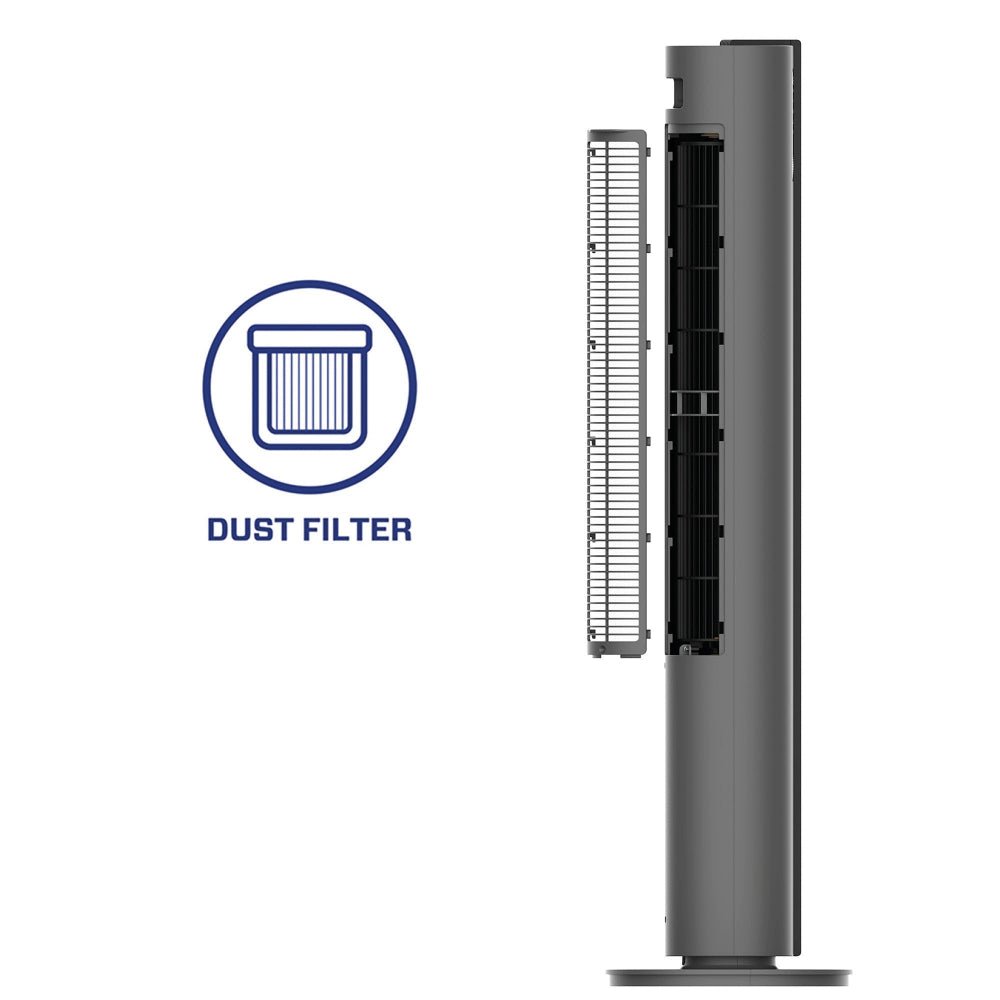 Uitneembaar stoffilter voor Clean Air Optima torenventilator met metalen rasterstructuur