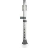 Close-up van verstelbare aluminium poot met antislip voet en klem