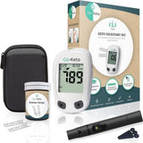 Go-Keto 2-in-1 ketonen- en glucosemeter kickstartset met draagtas, strips en controlevloeistof