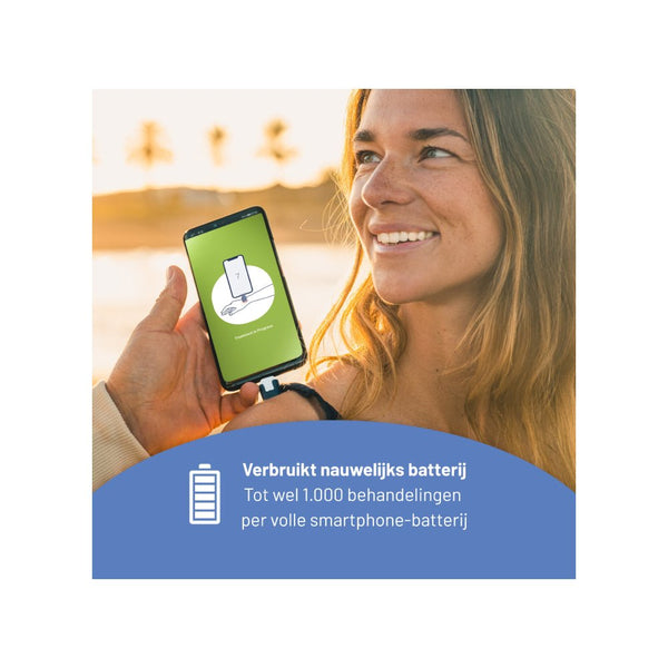 Heat-it app batterijbesparing tot 1000 behandelingen per lading