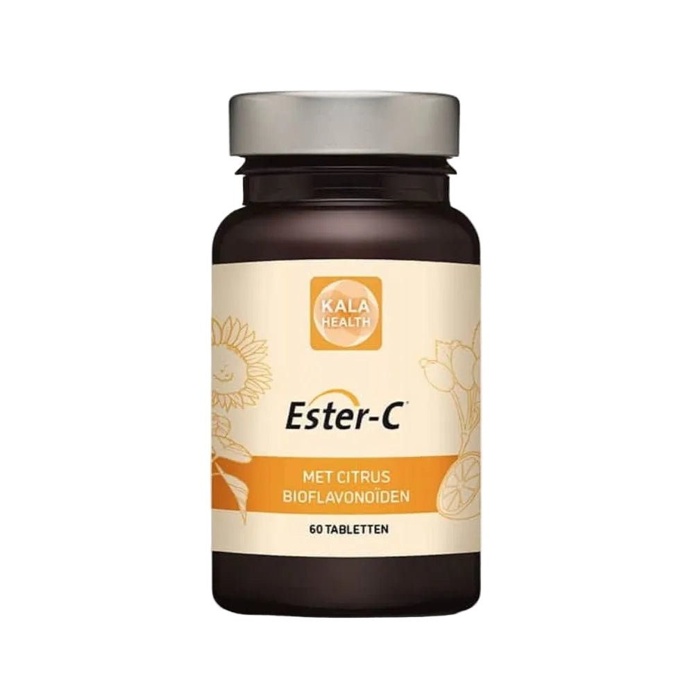 Kala Health Ester-C Vitamine C tabletten met citrusbioflavonoïden in fles van 60 stuks