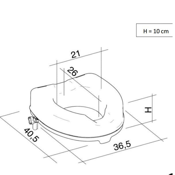 toiletverhoger deksel 10cm technisch