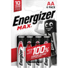 Energizer Batterij AA LR6 1.5V 4 Energizer Batterijen Shopvoorgezondheid