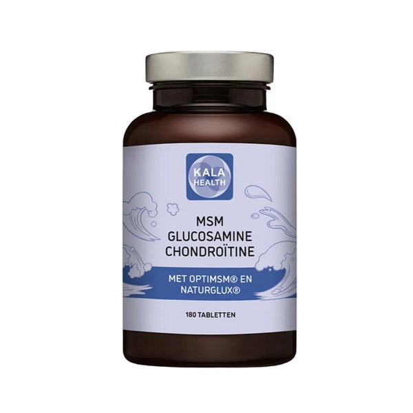 Kala Health MSM Glucosamine Chondroïtine tabletten 180 stuks in bruine fles