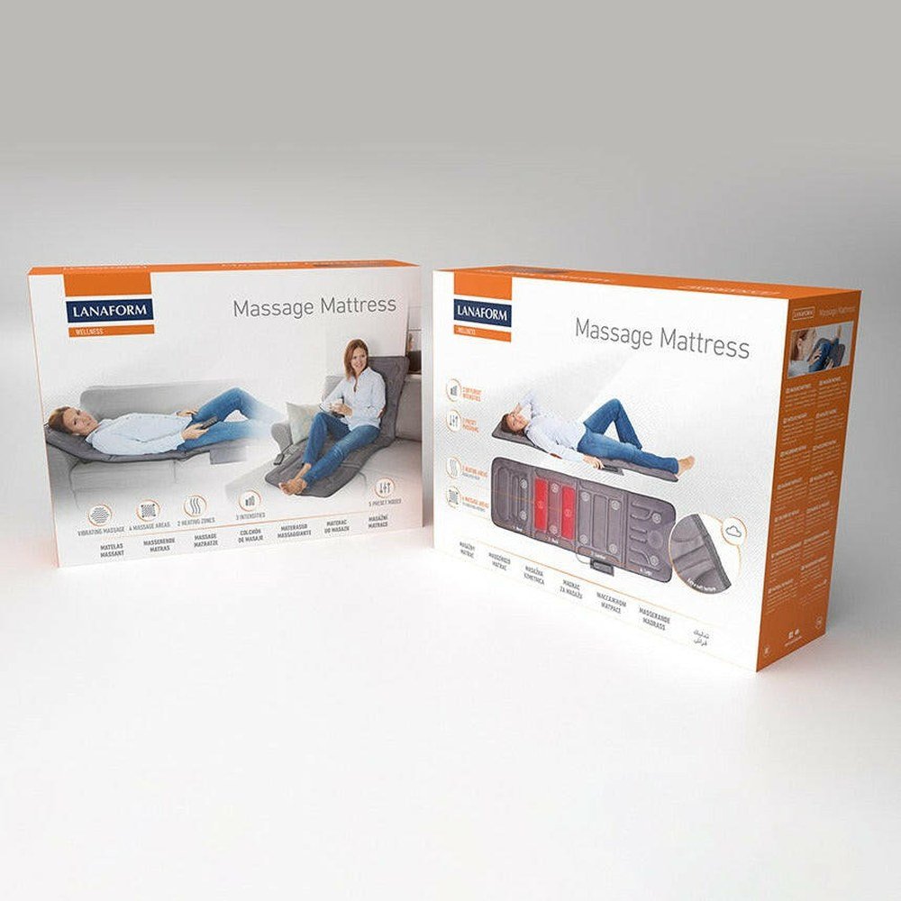 Lanaform massagekussen verpakking met vibratie en warmtefunctie