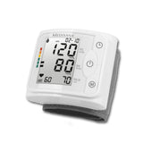 Medisana polsbloeddrukmeter wit met grijze band en digitale hartslagmeter