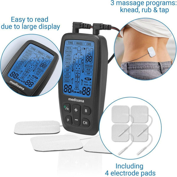 Medisana TT 205 TENS, EMS en Massage apparaat (zwart) -EMS-apparaat -- Medisana -Shopvoorgezondheid