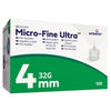 Micro-Fine Ultra pennaalden 4mm 32G verpakking, 100 stuks steriel voor insulinepen