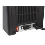 Montana SunHeat infrarood elektrische kachel achterpaneel met ventilatiespleten en netsnoer