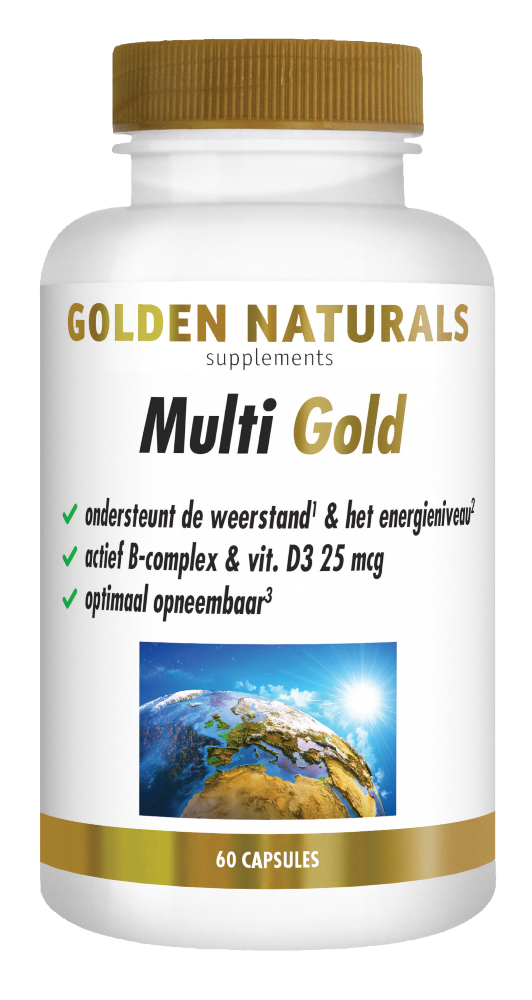 Multi Gold capsules pot