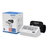 Omron M3 Comfort AFib bovenarm bloeddrukmeter met verpakking en Intelli Wrap manchet