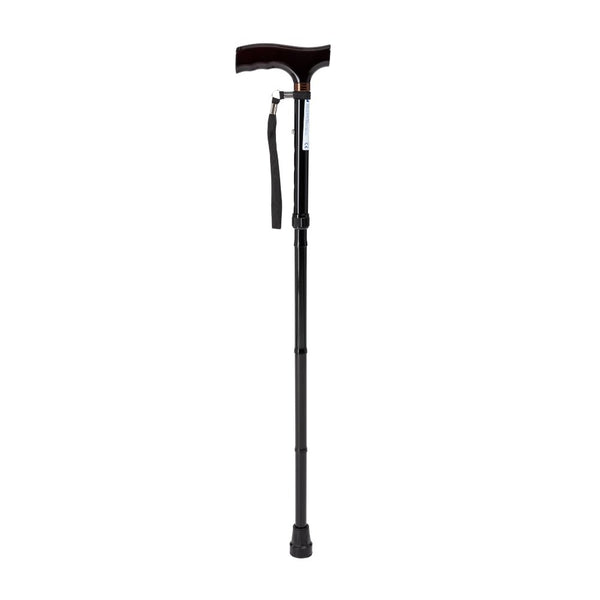 Timago aluminium opvouwbare wandelstok - zwart - lichtgewicht -Timago -Shopvoorgezondheid