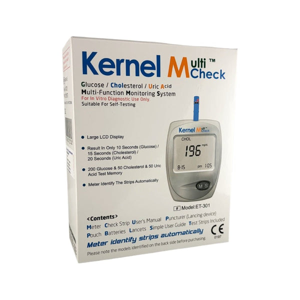 Multicheck 3UZ startpakket 3-in-1 glucose-cholesterol-urinezuur meter