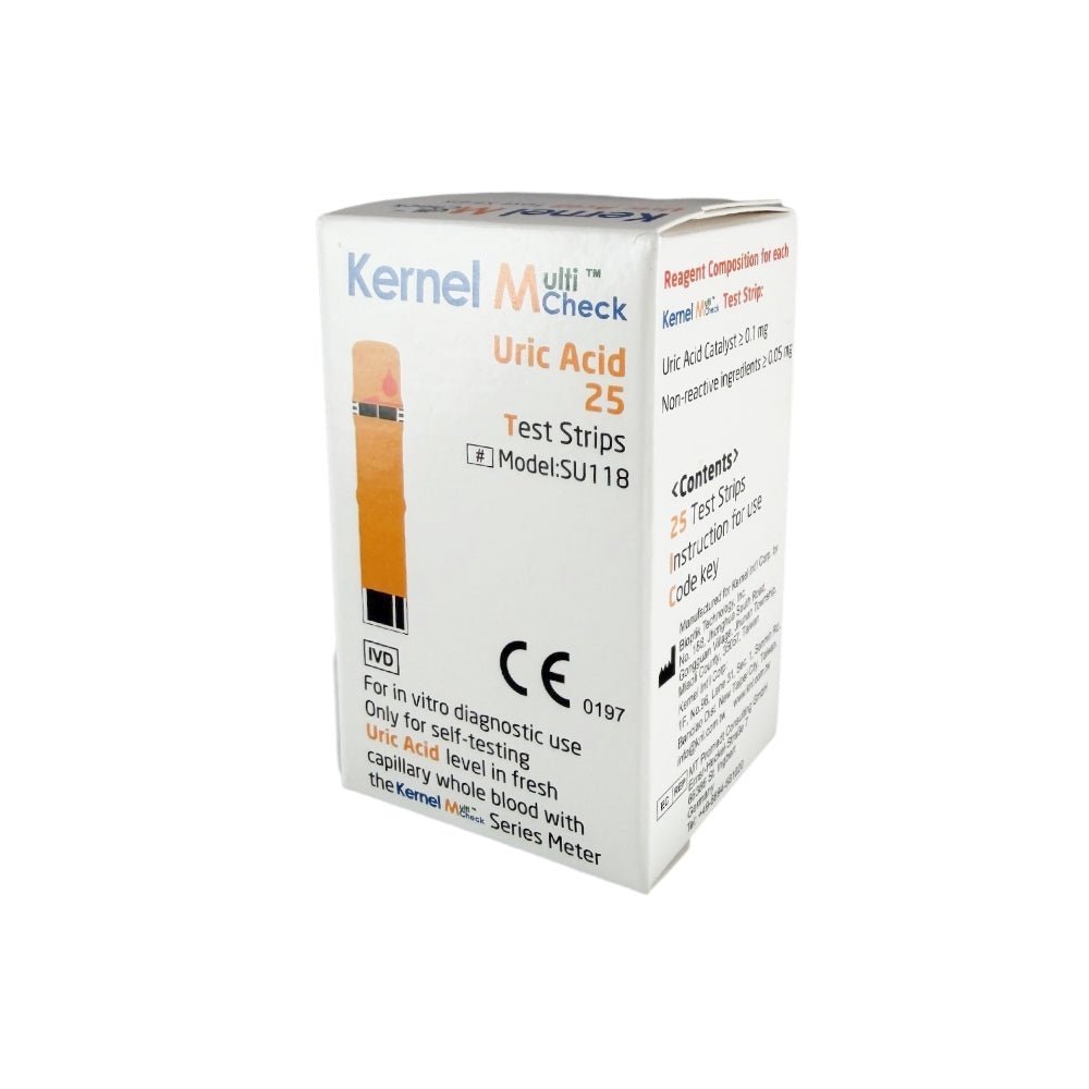 Kernel Multicheck urinezuur teststrips verpakking 25 stuks voor thuisgebruik