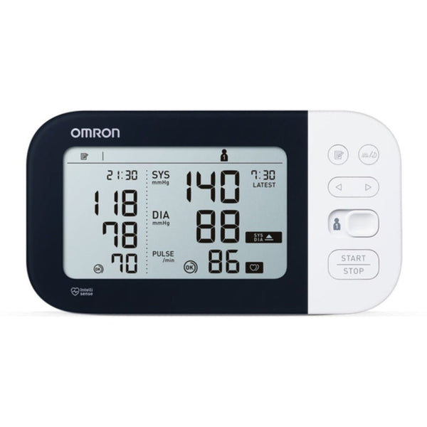 Omron M7 Intelli IT AFib - bovenarm bloeddrukmeter - model 2024 - display - Shopvoorgezondheid - OMRM7I-IT
