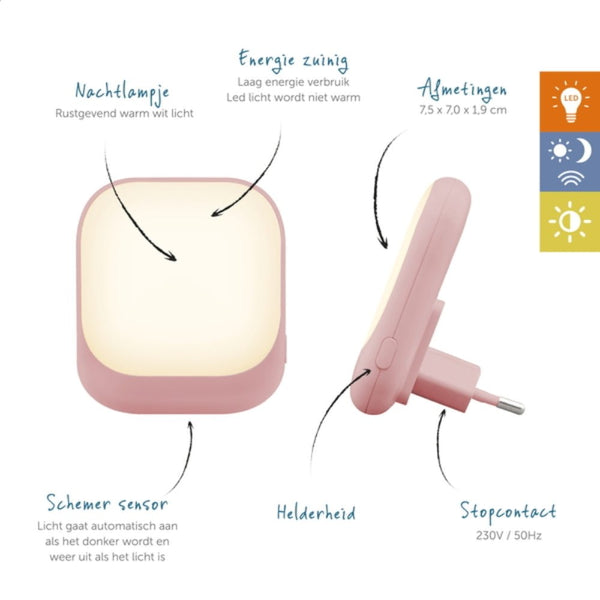 Zazu automatisch Sensor LED nachtlampje - functie & gebruik overzicht -Shopvoorgezondheid