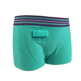 Turquoise Rodger plaswekker-broekje meisjes met kleurrijke elastische taille