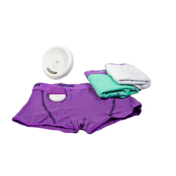 Rodger hipster plaswekker broekje Hipsters meisjes - kleur groen, paars en wit- maten 104 t/m 188 + rodger plaswekker - Shopvoorgezondheid