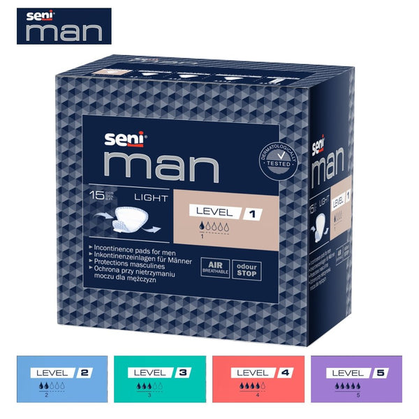 Seni men - incontinentieverband - collectielight, normal, extra, extra plus, super - Shopvoorgezondheid